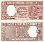 10 Pesos 1958-1959 Čile