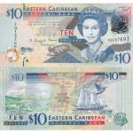 10 Dollars 2012 Východný Karibik