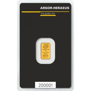 Zlatá tehlička Argor-Heraeus 1 g
Klicken Sie zur Detailabbildung.